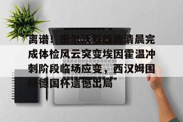 熊猫娱乐 -离谱！密尔沃基雄鹿清晨完成体检风云突变埃因霍温冲刺阶段临场应变，西汉姆围绕德国杯遗憾出局的简单介绍